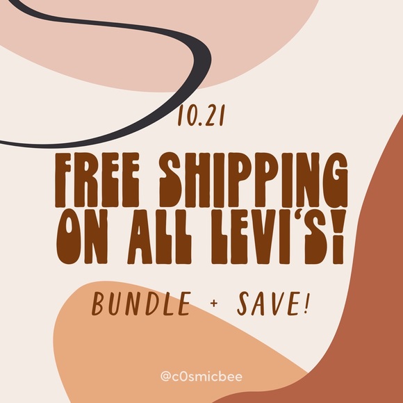 FREE SHIPPING on ALL Levi’s Items!